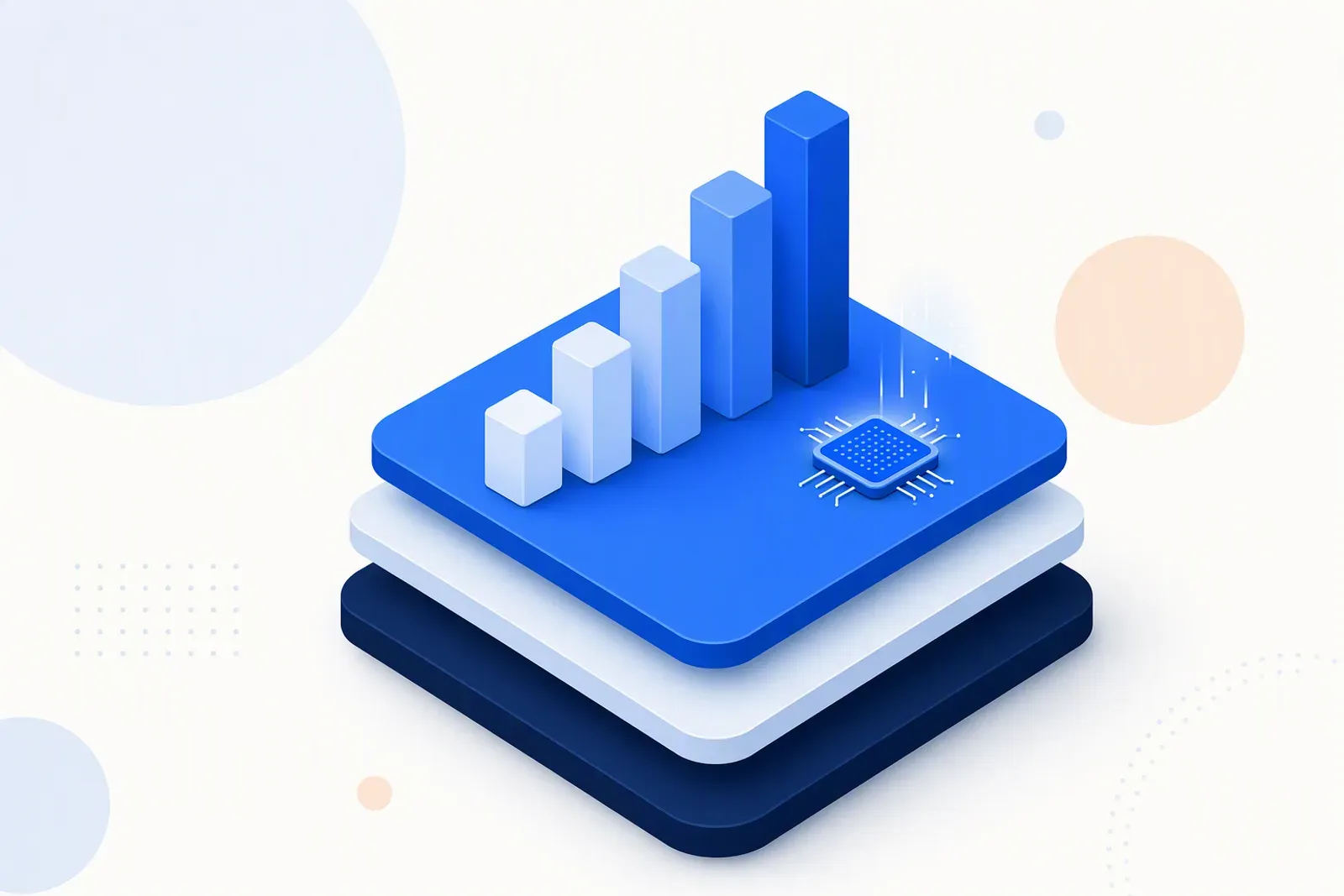 Illustration of practical AI tools driving growth for a small business