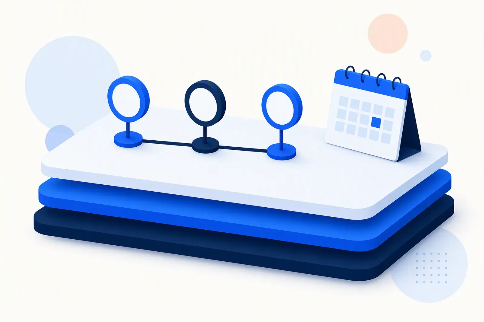 Illustration of a 90-day timeline for onboarding a fractional CTO